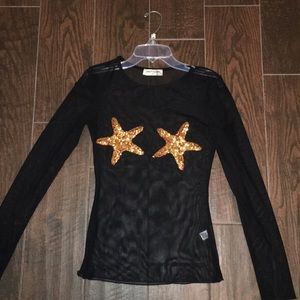 Cute mesh top from a local boutique.
